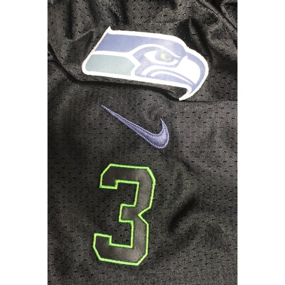 Nike NFL Players‎ On Field black Seahawks #3 Wilson short sleeve football jersey - Picture 15 of 16